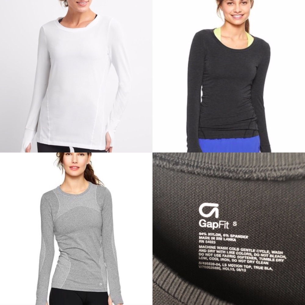 GAP Gapfit Motion Long-sleeve Shirts [YOU GET 3]